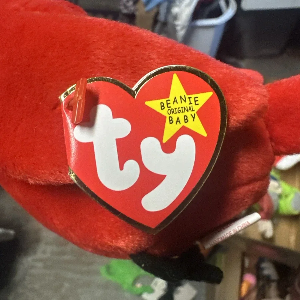 TY Beanie Baby MAC The Cardinal Stuffed, Plush Toy, (4225) Bright‎ Red Retired